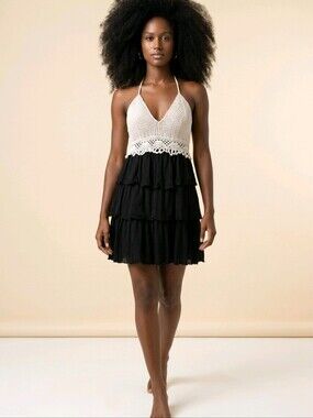 Vizio crochet mini dress (no size label) So cute!